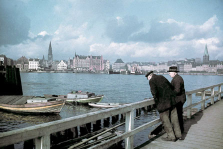 Blick von Gaarden auf die Kieler Altstadt