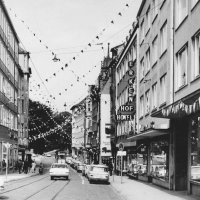 Dänische Straße in der Kieler Woche um 1970