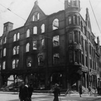 Zerstörtes Gebäude Dänische Straße
